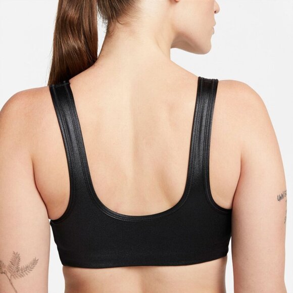 Nike Dri-FIT Swoosh Women's Small -Support 1-Piece Pad Shine Sports Bra - Picture 3 of 11